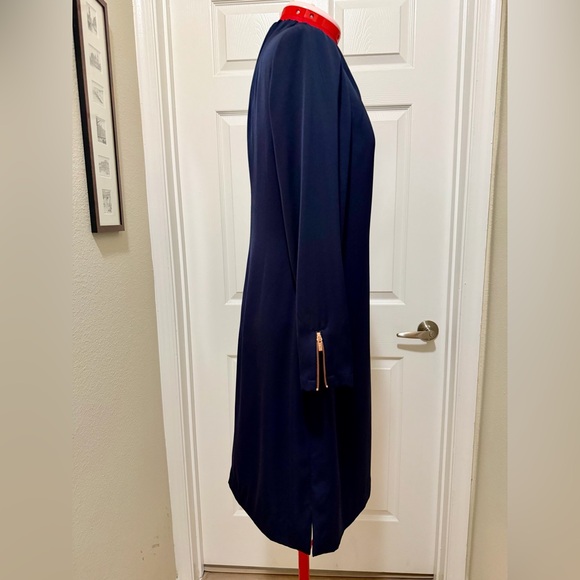 Ted Baker London Classic Navy Long Sleeve Dress, sz 2 (UK) 6 (USA) - Picture 7 of 9